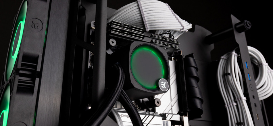 Ek Nucleus Aio Cr240 Lux Drgb Black Pompa