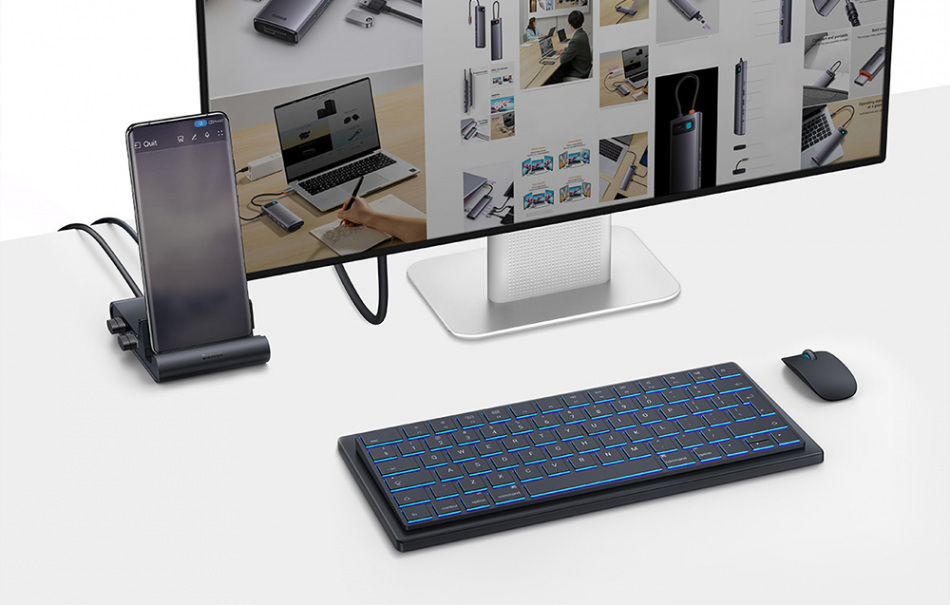 Baseus Mate Docking Pro Czarna