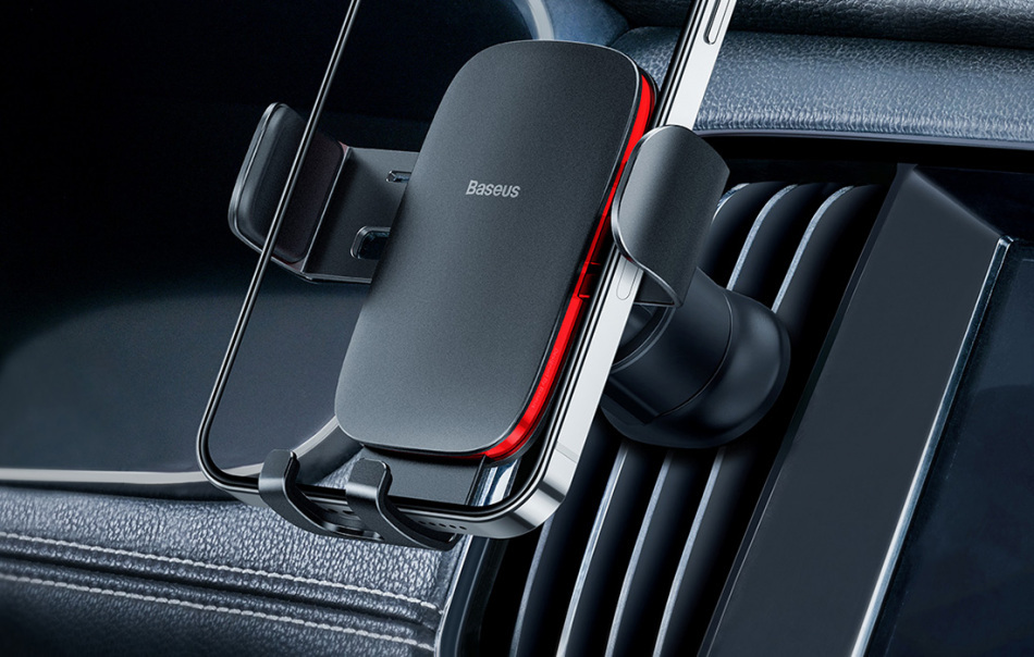 Uchwyt Grawitacyjny Baseus Metal Age Ii Na Kratke Samochodu Czarny 5