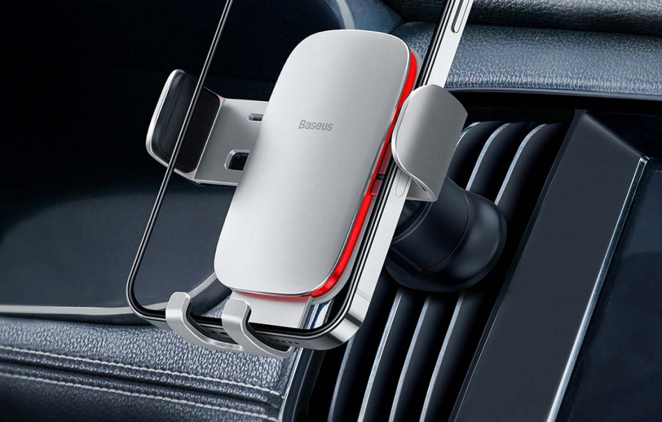 Pol Pl Uchwyt Samochodowy Do Kratki Baseus Metal Age Ii Srebrny 23610 2 2