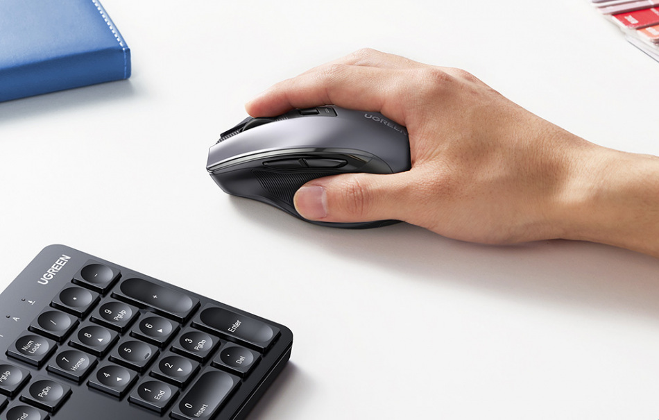 Pol Pl Zestaw Bezprzewodowa Klawiatura Myszka Ergonomiczna Ugreen Mk006 Czarny 32821 4xxxxxx5