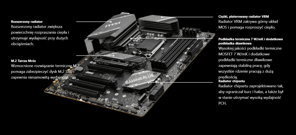 B760 Gaming Plus Wifi Chlodzenie