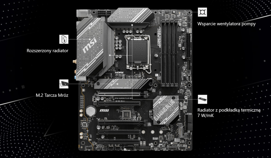 B760 Gaming Plus Wifi Projekt Termiczny