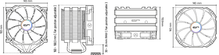 Cryorig H5 Ultimate Outline