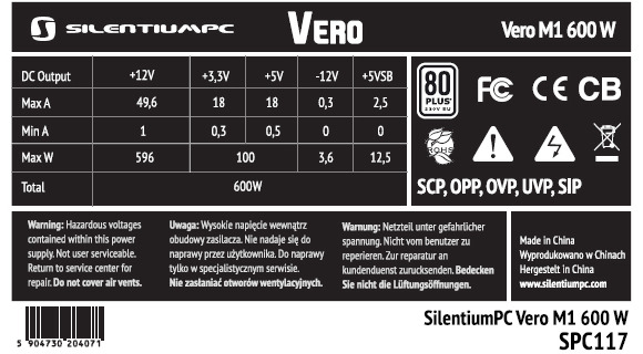 Spc Vero M1 600 Table