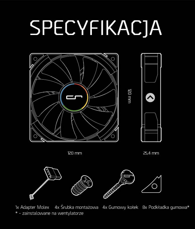 Cryorig Qf120 Specyfikacja