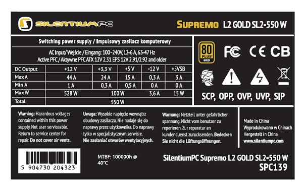 Spc Supremo L2 550 Opcje 1 Zasilacz 4