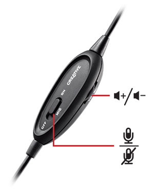 Pilot Zdalnego Sterowania Na Kablu Z Regulatorami Glosnosci I Mikrofonu