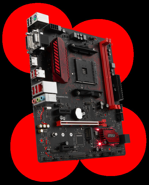 Msi B350m Gaming Pro Product Picture 3d3