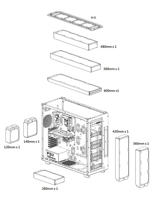 Obudowa Thermaltake Core W100 Ca 1f2 00f1wn 00 Chlodnice